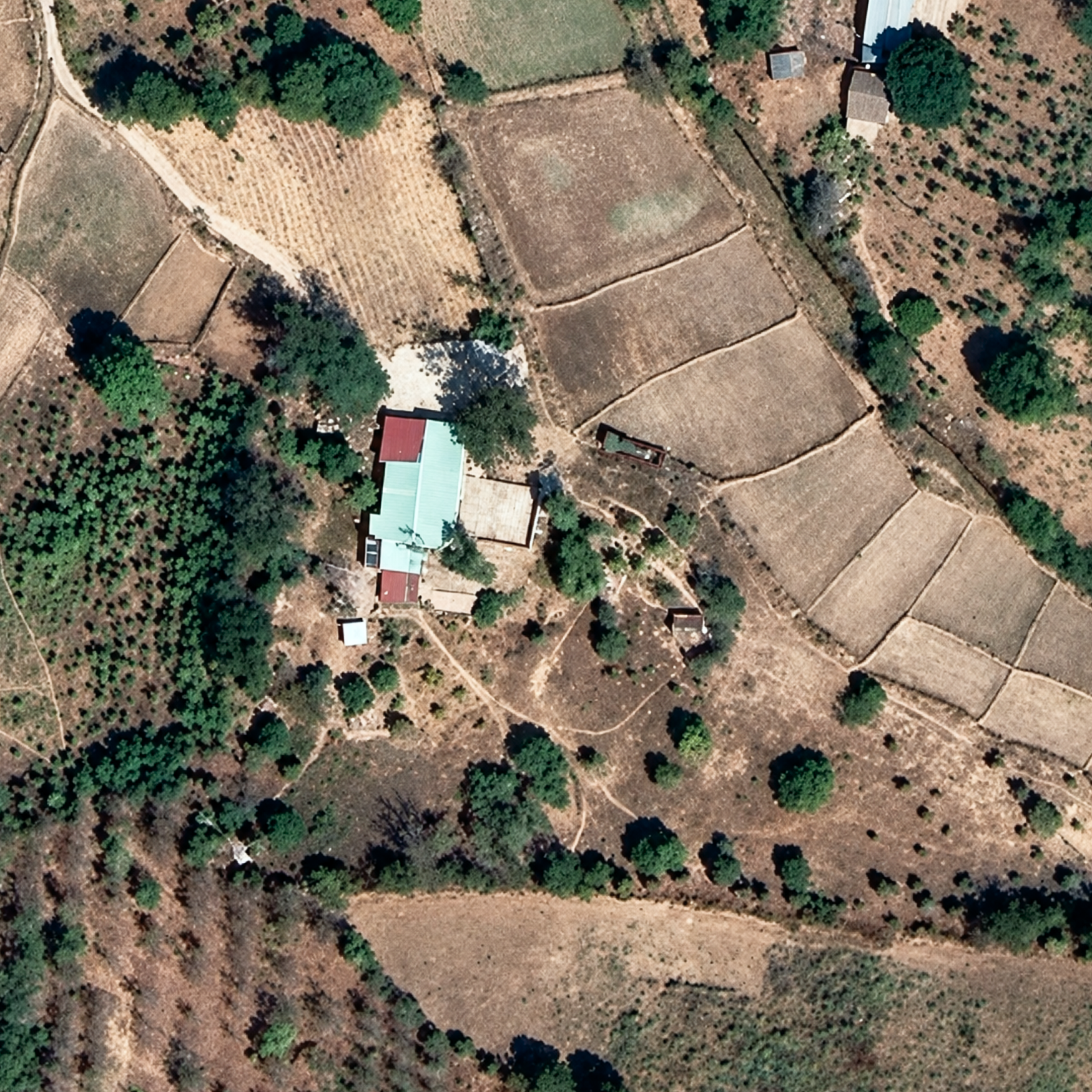 Aerial view of the orphanage in 2018